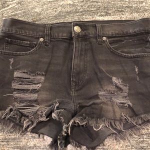 Express black ripped jeans